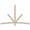 Ekena Millwork Alberta Smooth Timber Gable Bracket, Douglas Fir, 84"W x 56"H x 1 1/2"D x 3 1/2"F, 16/12 Pitch GBW084X56X0204ALB00SDF - alternate 1